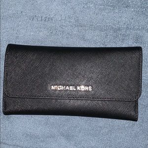 Authentic black MK wallet